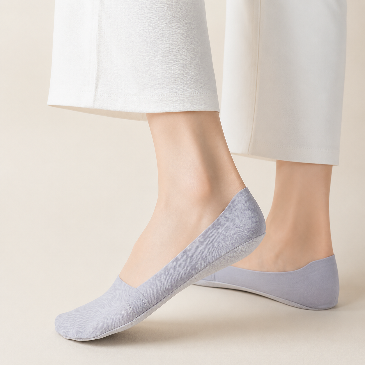 Unsichtbare, atmungsaktive Anti-Rutsch-Socken für Damen