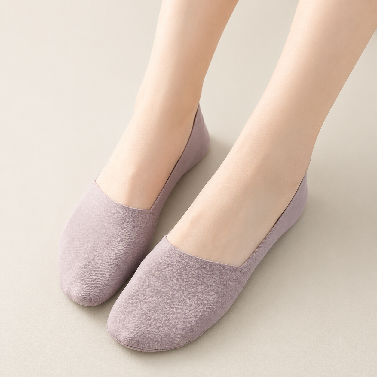 Unsichtbare, atmungsaktive Anti-Rutsch-Socken für Damen