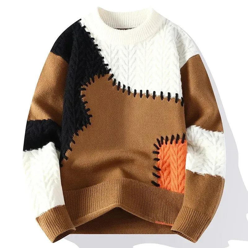 Oliver-Pullover mit Nähten