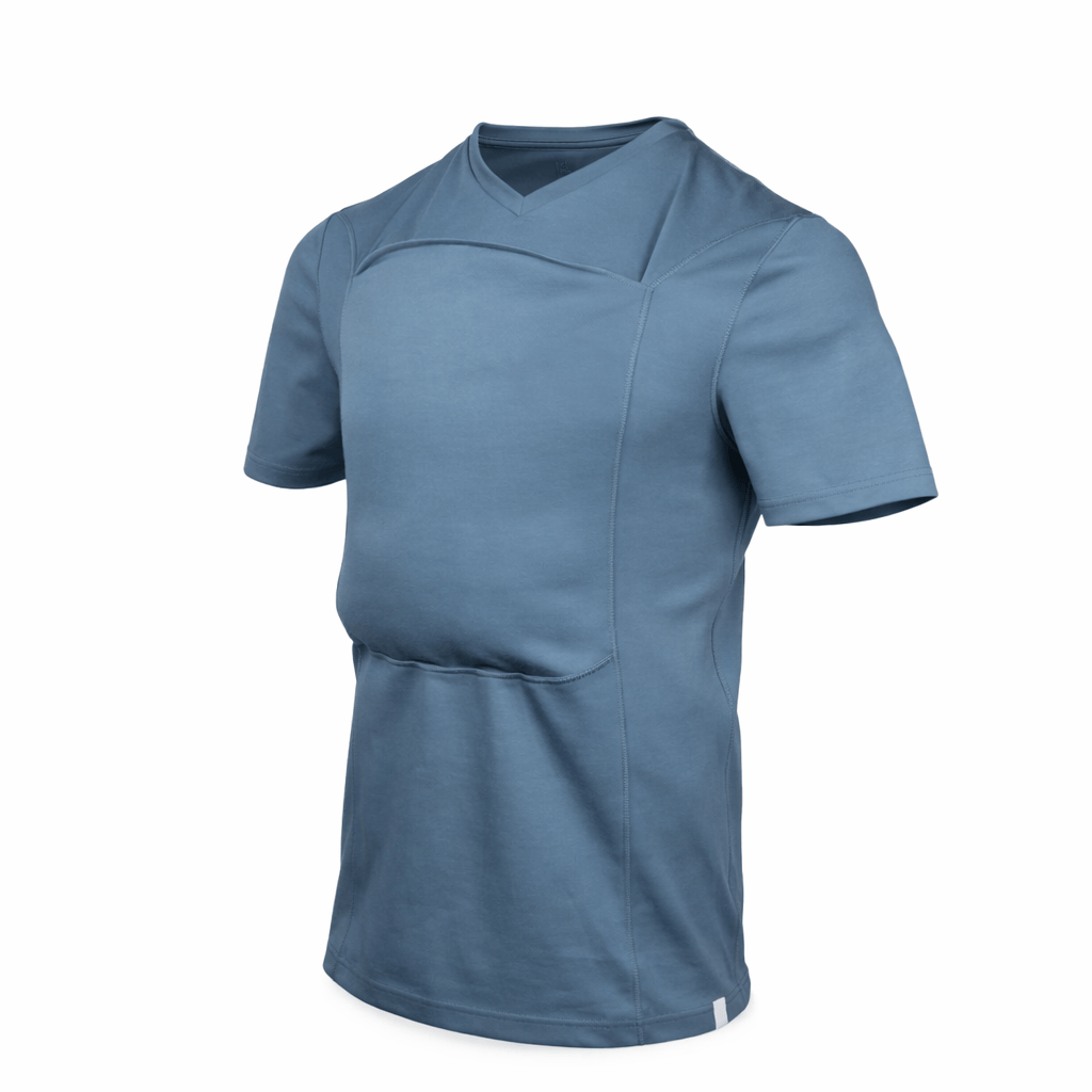 T-Shirt mit Kängurutasche