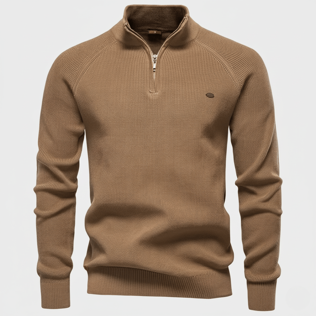 Pull en tricot à demi-zip WoolForm™