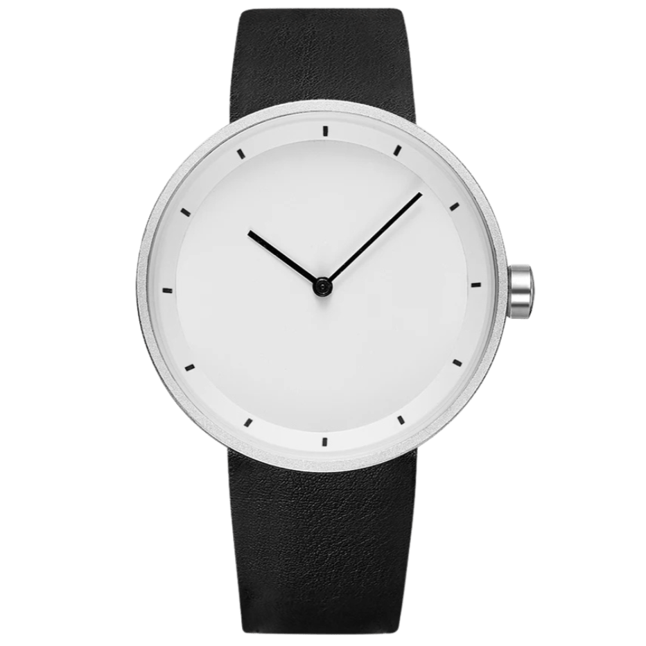 Men’s Classic Minimalist Watch with Leather Strap