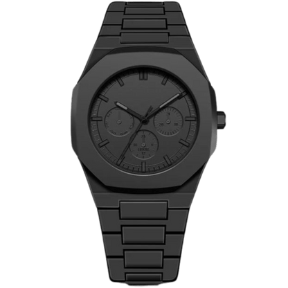 Minimalistisk sort ur til mænd