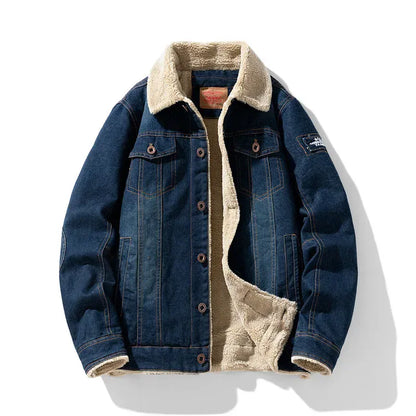 Sherpa denimjakke