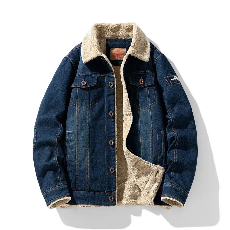 Sherpa denimjakke