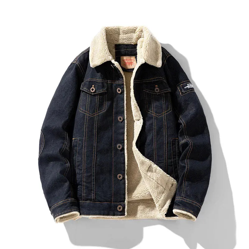 Sherpa denimjakke