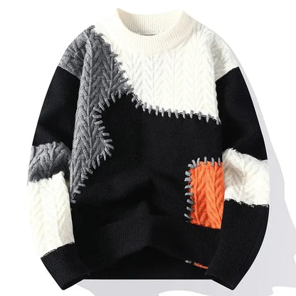 Oliver-Pullover mit Nähten