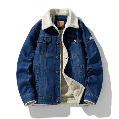 Sherpa denimjakke