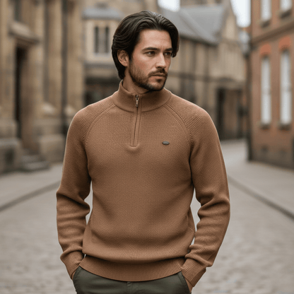 Pull en tricot à demi-zip WoolForm™