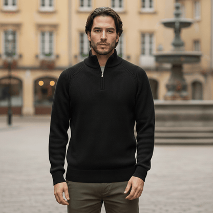 Pull en tricot à demi-zip WoolForm™