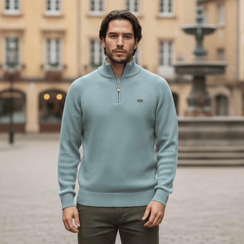 Pull en tricot à demi-zip WoolForm™