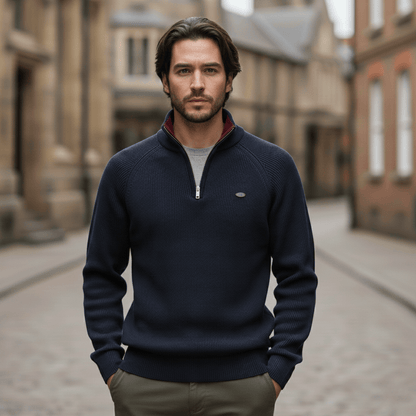 Pull en tricot à demi-zip WoolForm™