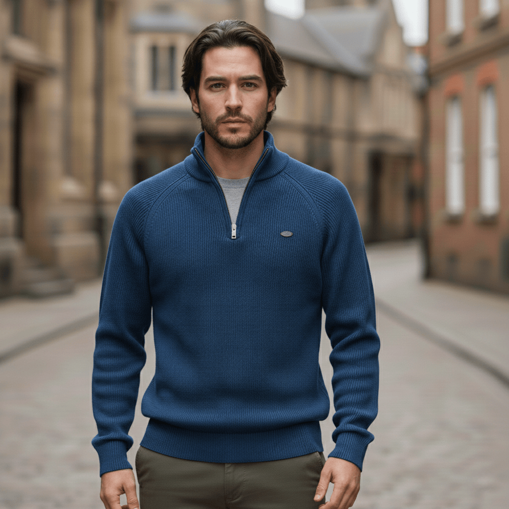 Pull en tricot à demi-zip WoolForm™