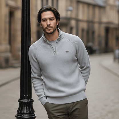 Pull en tricot à demi-zip WoolForm™