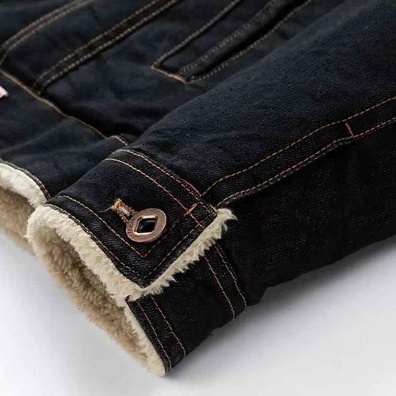 Sherpa denimjakke